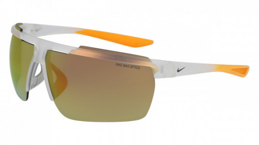 Nike NIKE WINDSHIELD M CW4663 Sunglasses, (913) MATTE CLEAR/GRIDIRON/ORANGE MI