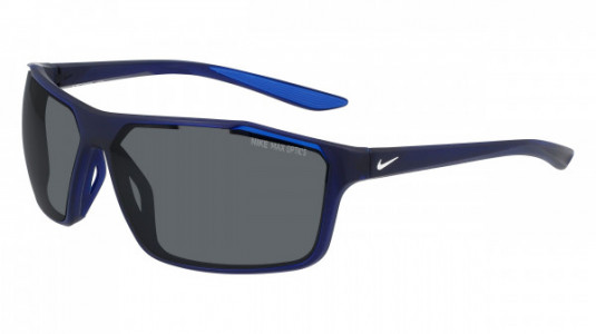 Nike NIKE WINDSTORM CW4674 Sunglasses, (410) MATTE MIDNIGHT NAVY/GREY/SLVR