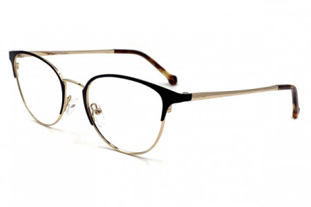 Eyecroxx EC596MD Eyeglasses, C2 Black Gold