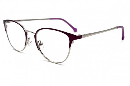 Eyecroxx EC596MD Eyeglasses, C4 Violet Silver