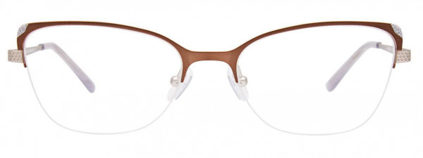 EasyClip EC539 Eyeglasses, 010 - Matt Brown & Matt Silver