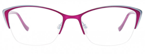 EasyClip EC533 Eyeglasses, 080 - Matt Plum & Light Blue