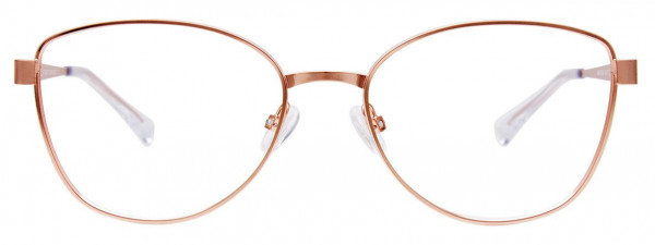 EasyClip EC534 Eyeglasses, 010 - Satin Gold & White