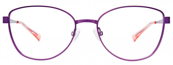 EasyClip EC534 Eyeglasses, 080 - Satin Purple & Light Pink