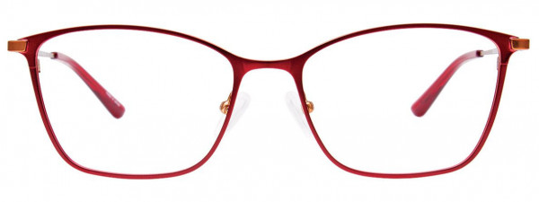 EasyClip EC532 Eyeglasses, 035 - Satin Red & Bronze