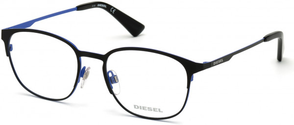 Diesel DL5348 Eyeglasses, 002 - Matte Black