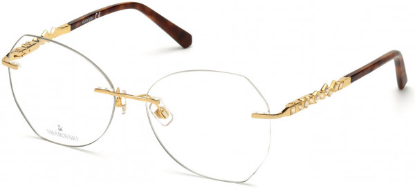 Swarovski SK5345 Eyeglasses, 030 - Shiny Deep Gold