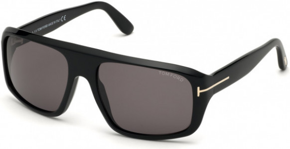 Tom Ford FT0754 Sunglasses, 01A - Shiny Black/ Smoke Lenses