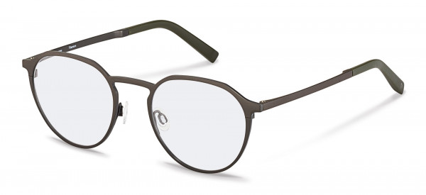 Rodenstock R7102 Eyeglasses, C dark gunmetal, olive