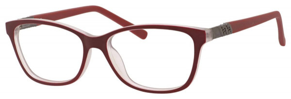 Enhance EN4099 Eyeglasses, Matte Burgundy/Crystal