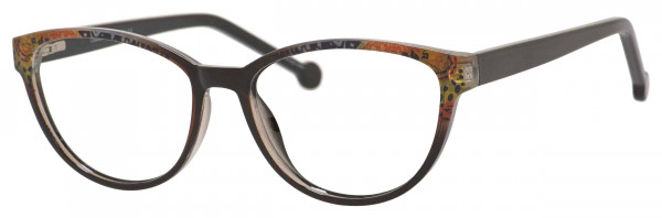 Enhance EN4135 Eyeglasses, Brown/Marble
