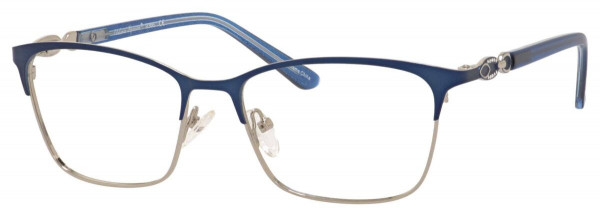 Valerie Spencer VS9366 Eyeglasses, Blue/Silver