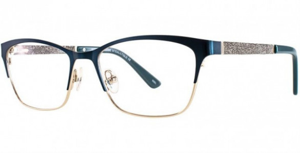Adrienne Vittadini AV 1250 Eyeglasses, MTEAL/LRGLD
