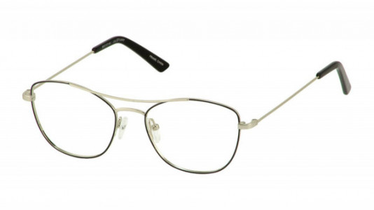Jill Stuart JS 395 Eyeglasses, 1-BLACK-SILVER