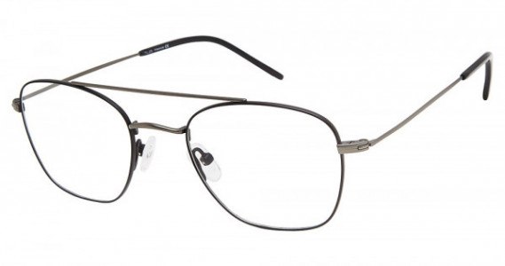 TLG NU036 Eyeglasses, C02 BLACK/GUNMETAL
