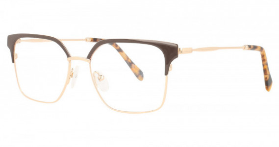 Lido West OLIVE Eyeglasses, BRN/GOLD