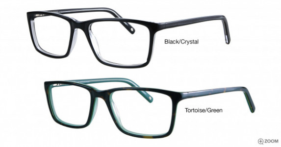 Bulova Brantford Eyeglasses, Black/Crystal