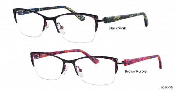 Wittnauer Isla Eyeglasses, Black/Pink