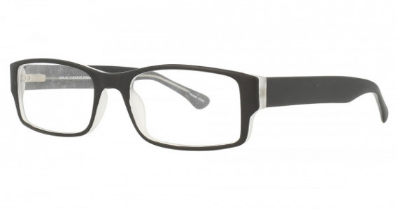 Smilen Eyewear 2 Eyeglasses, Matte Black Crystal