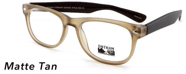 Smilen Eyewear 253 Eyeglasses, Matte Tan