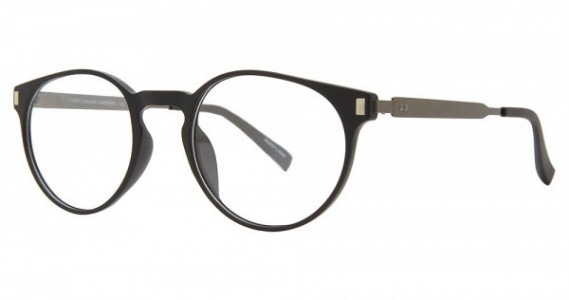 Smilen Eyewear Landmark Eyeglasses, Black/Silver