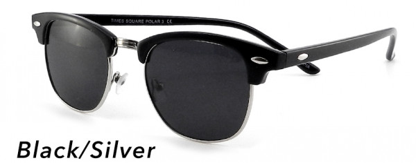 Smilen Eyewear Polar 3 Sunglasses, Black/Silver