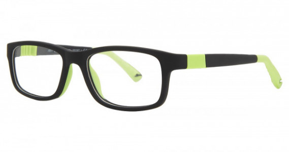 Smilen Eyewear Youth Sport 1 Eyeglasses, Black/Green