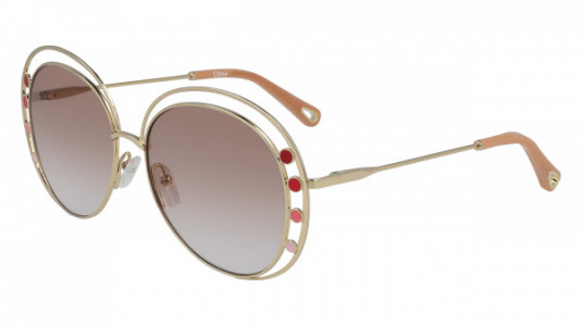 Chloé CE169S Sunglasses, (742) GOLD/GRADIENT BROWN