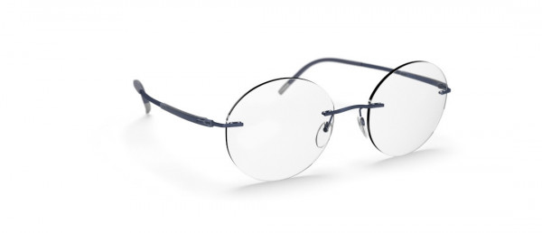 Silhouette Titan Dynamics Contour CF Eyeglasses, 4540 Navy Blue