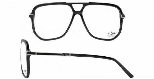 Cazal CAZAL 6025 Eyeglasses, 002 BLACK-SILVER