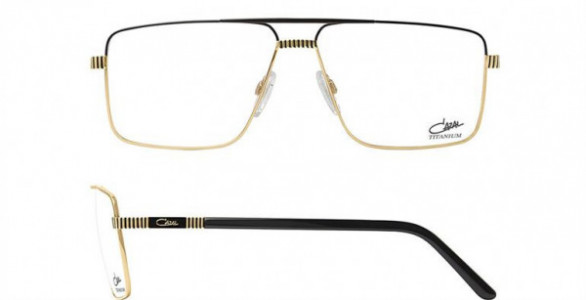 Cazal CAZAL 7077 Eyeglasses, 001 BLACK-GOLD