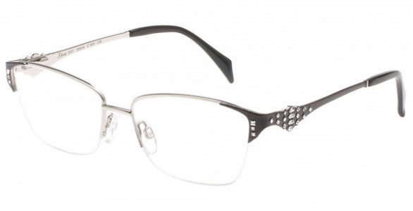 Diva DIVA 5521 Eyeglasses, 935 Black-Silver