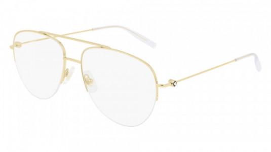 Montblanc MB0077O Eyeglasses, 002 - GOLD