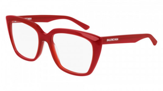 Balenciaga BB0062O Eyeglasses, 004 - RED