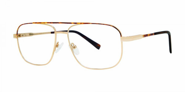 Big Mens Eyewear Club BIG EARL Eyeglasses, Tortoise/Gold