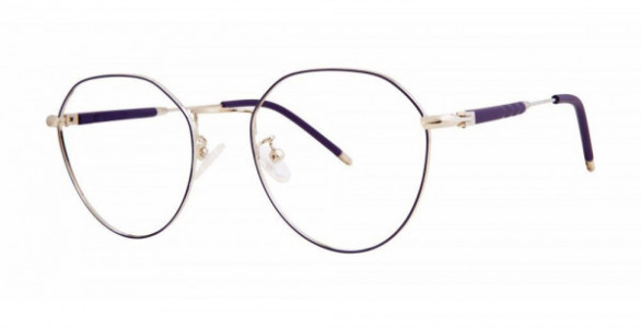 Genevieve CASSIDY Eyeglasses, Matte Plum/Silver