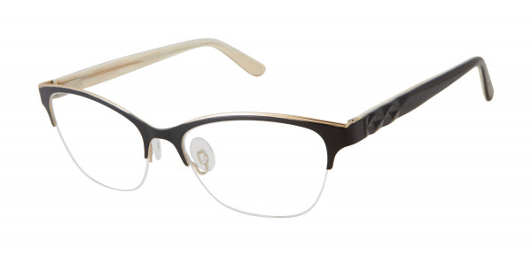 gx by Gwen Stefani GX068 Eyeglasses, Black/Gold (BLK)