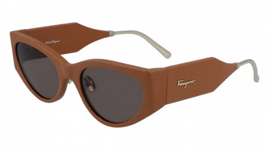 Ferragamo SF950SL RUNWAY Sunglasses, (261) CARAMEL LEATHER