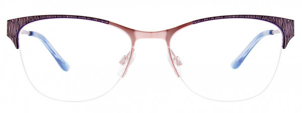 Takumi TK1138 Eyeglasses, 050 - Blue & Matt Light Pink
