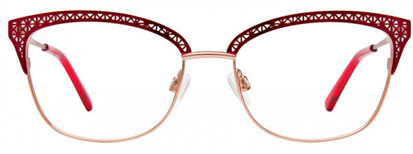 Paradox P5072 Eyeglasses, 035 - Satin Red & Rose Gold