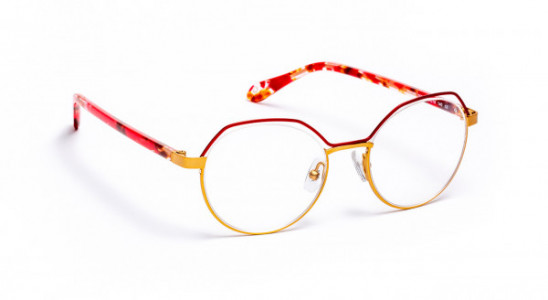 J.F. Rey PM068 Eyeglasses, RED/SATIN GOLD (3555)