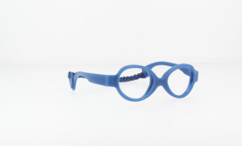 Miraflex Baby Zero with Built Up Bridge Eyeglasses, D Dark Blue