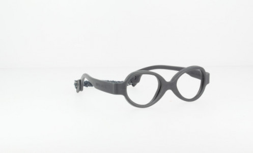 Miraflex Baby Zero with Built Up Bridge Eyeglasses, J Dark Gray