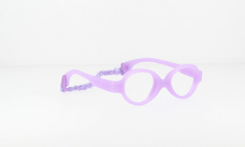 Miraflex Baby Zero with Built Up Bridge Eyeglasses, L Lavender