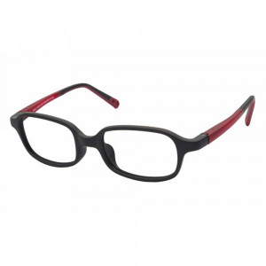 Miraflex Eric Eyeglasses, M.BLACK-M.RED