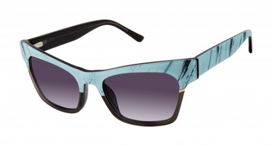 L.A.M.B. LA563 Sunglasses, Turquoise / Grey (TUR)