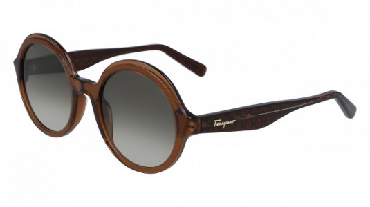 Ferragamo SF978S Sunglasses, (210) CRYSTAL BROWN