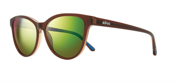 Revo DAPHNE Sunglasses, Brown (Lens: Green Water)