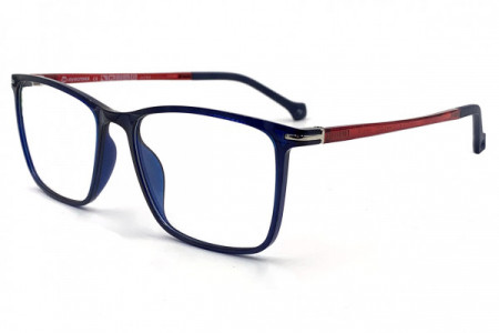 Eyecroxx EC588U Eyeglasses, C3 Blue Red