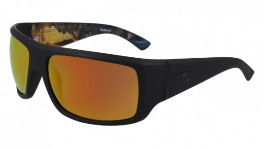 Dragon DR VANTAGE LL CLARK LITTLE POLAR Sunglasses, (022) MATTE BLACK CL /LL ORANGE ION